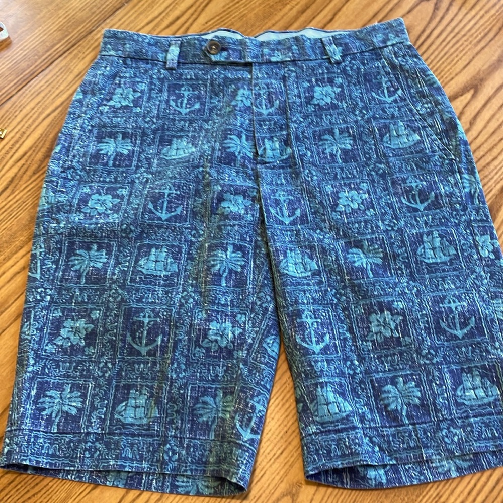 Mens Shorts Blue Sz 30 Brooks Brothers Bermuda Shorts